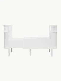 Kinder Sebra Verlängerbares Babybett Baby & Junior aus Birkenholz, 70 x 110/150 cm