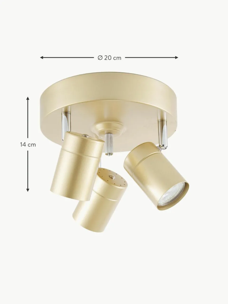 By Rydens Verstellbare LED-Deckenleuchte Correct