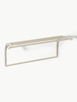 Westwing Collection Wandgarderobe Disa mit Travertinhaken
