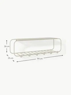 Westwing Collection Wandgarderobe Nash aus Metall