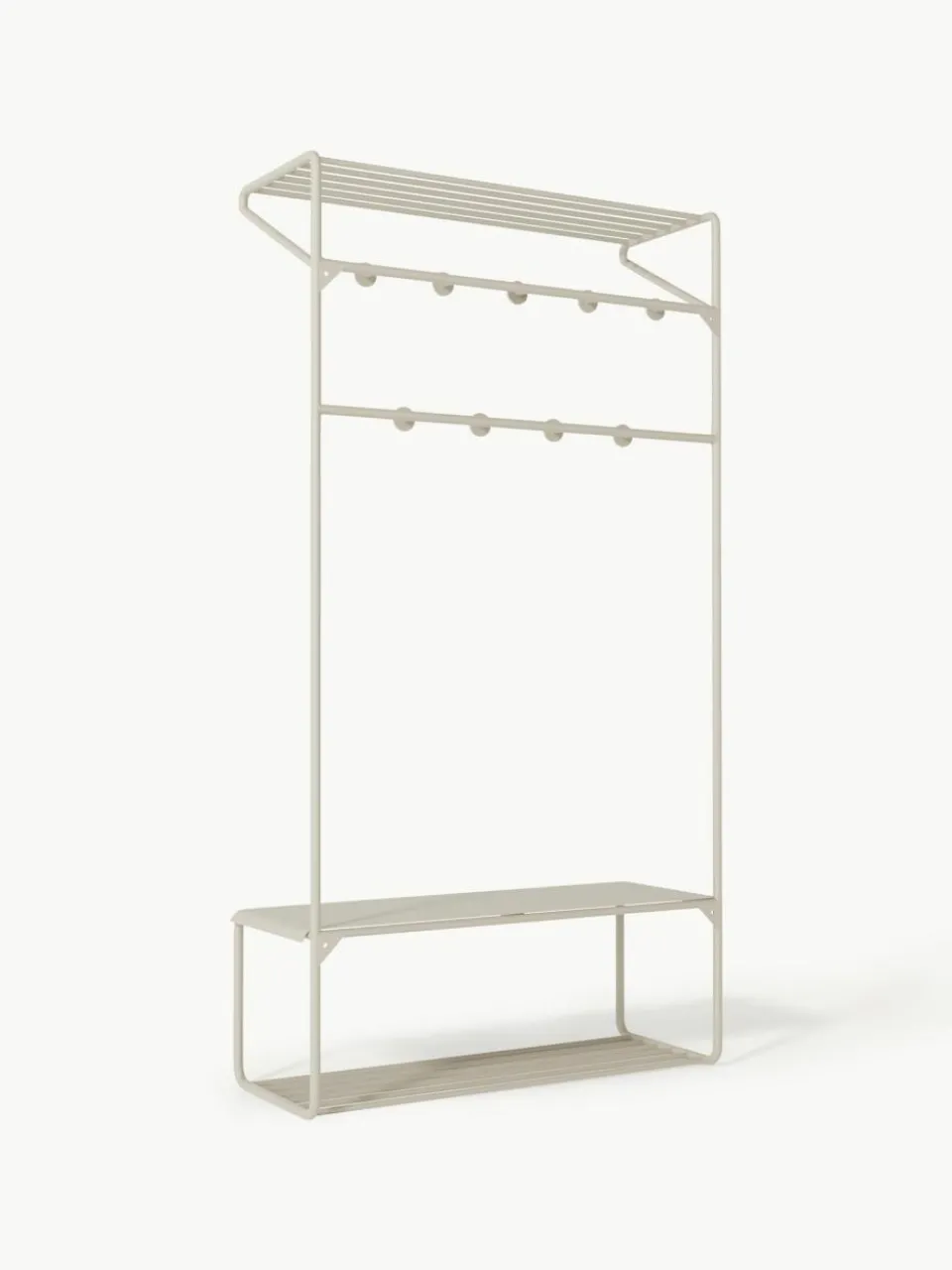 Westwing Collection Wand-Garderobe Nash aus Metall