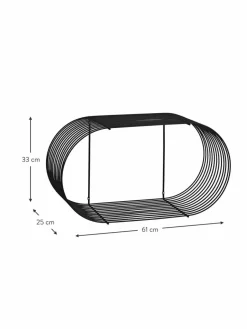 Aytm Wandregal Curva aus Metall, B 61 cm