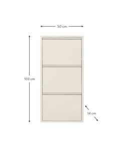 Kare Design Wand-Schuhschrank Caruso mit Klappfächern