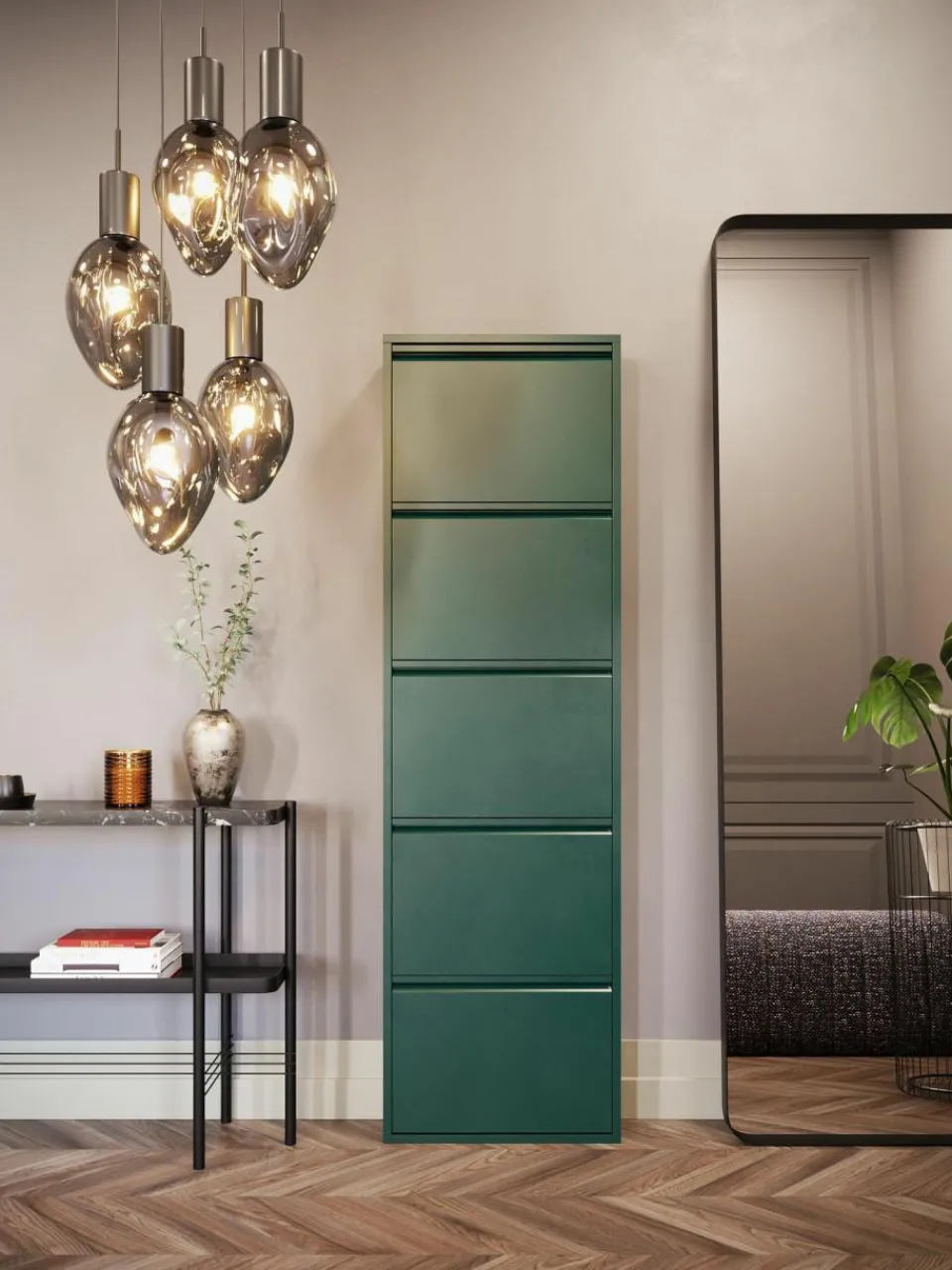 Kare Design Wand-Schuhschrank Caruso mit Klappfächern