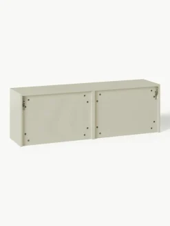 Westwing Collection Wand-Schuhschrank Shea mit Klappfächern und geriffelter Front