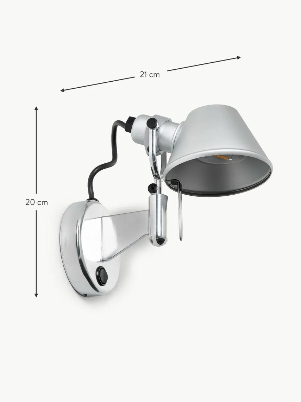 Artemide Wandstrahler Tolomeo Micro Faretto, verstellbar
