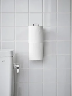 Yamazaki Wand-Toilettenpapierhalter Tower mit Klebehaken