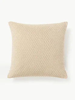 Westwing Collection Weiche Strick-Kissenhülle Everly aus Chenille