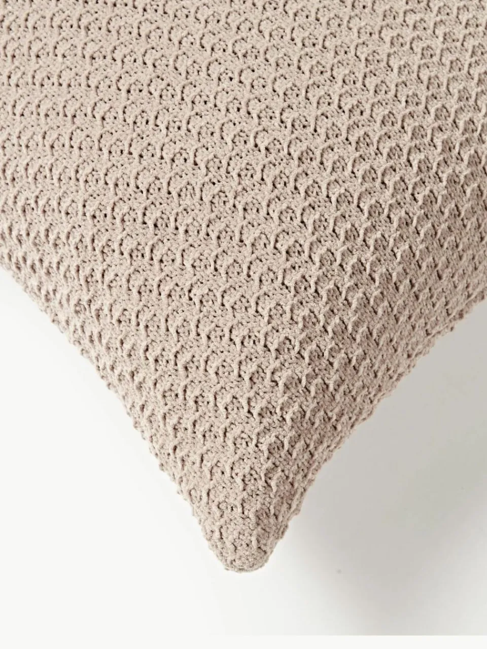 Westwing Collection Weiche Strick-Kissenhülle Everly aus Chenille