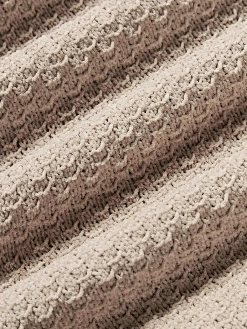 Westwing Collection Weiche Strick-Kissenhülle Everly aus Chenille