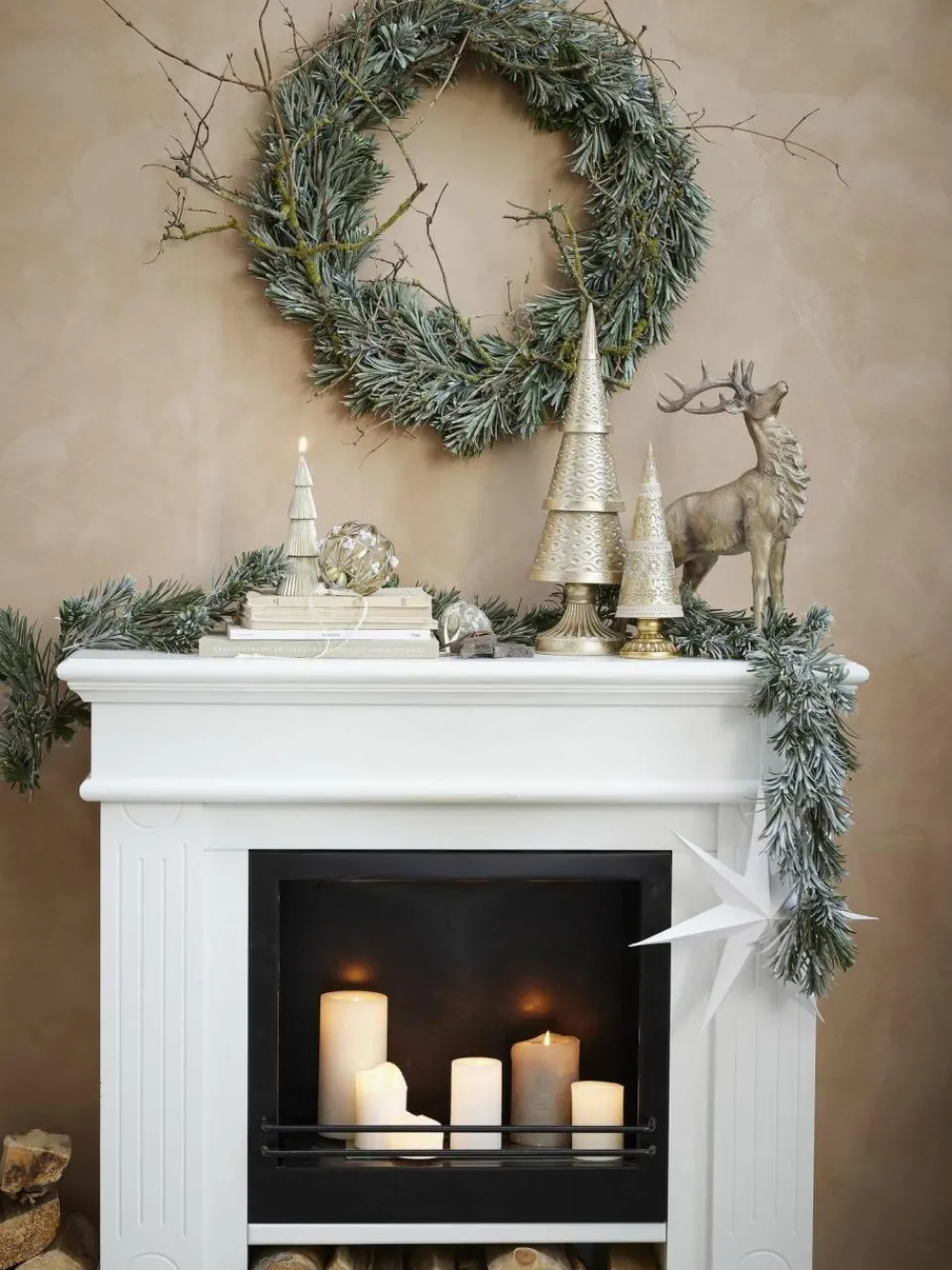 Lene Bjerre Weihnachtskranz Vintia, Ø 65 cm