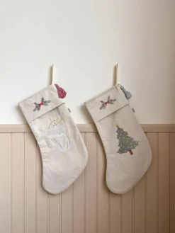 Kinder Cam Cam Copenhagen Wendbarer Weihnachtsstrumpf Angel aus Bio-Baumwolle