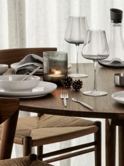 Blomus Windlicht Ven mit Rillenrelief aus Glas, H 16 cm
