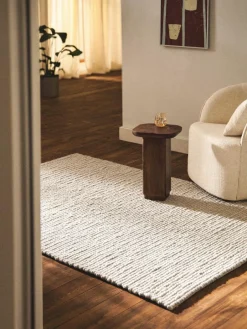 Westwing Collection Wollteppich Bruna mit geflochtener Struktur