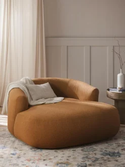 Westwing Collection XL Bouclé-Loungesessel Sofia