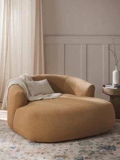 Westwing Collection XL Bouclé-Loungesessel Sofia