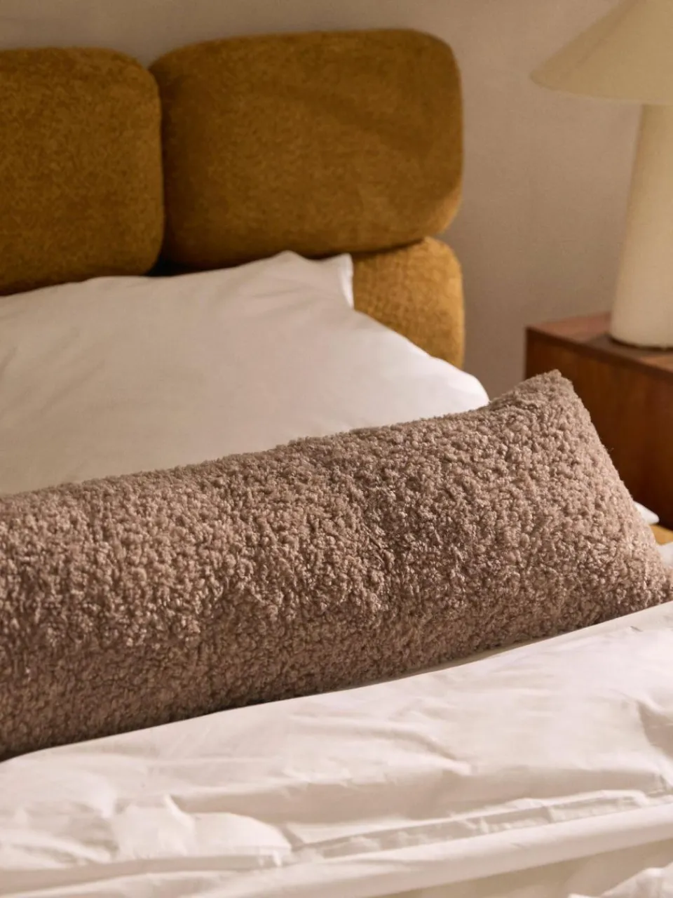 Westwing Collection XL Teddy-Dekokissen Dotty