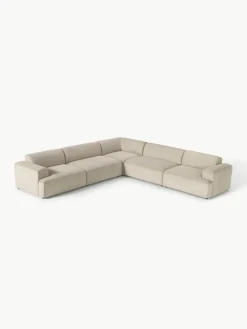 Westwing Collection XL-Ecksofa Melva aus Cord