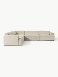 Westwing Collection XL-Ecksofa Melva aus Cord