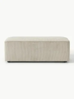 Westwing Collection XL-Hocker Melva aus Cord, B 116 x T 42 cm