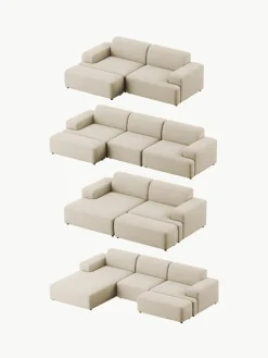 Westwing Collection XL-Hocker Melva aus Cord, B 116 x T 42 cm